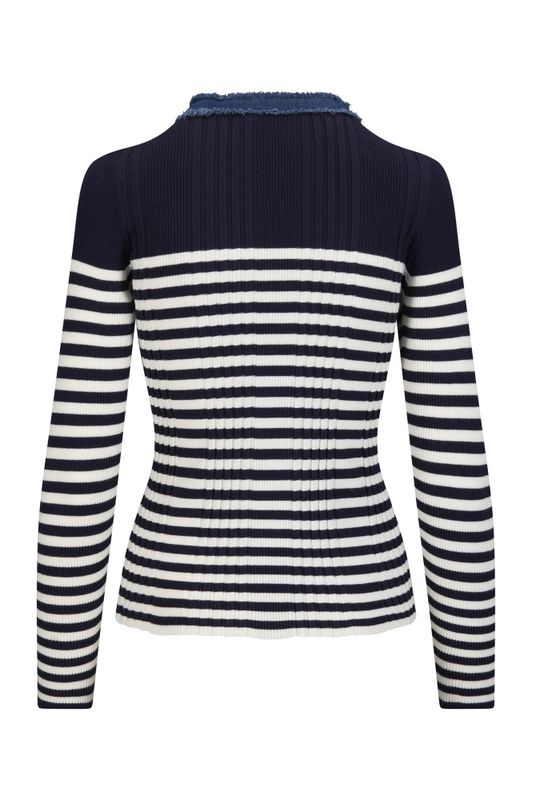 Katrin Uri LA Stripet Pullover Navy Striped
