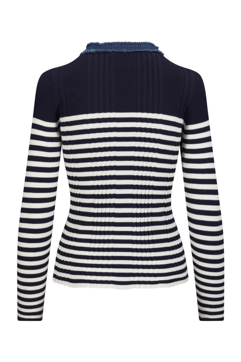 Katrin Uri LA Stripet Pullover Navy Striped