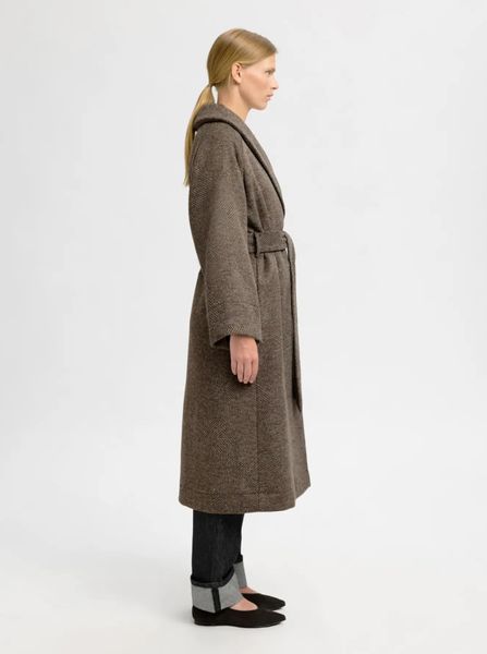 Hovedbilde Selected Femme Ida 7/8 Sleeve Wool Blend Coat Birch ...