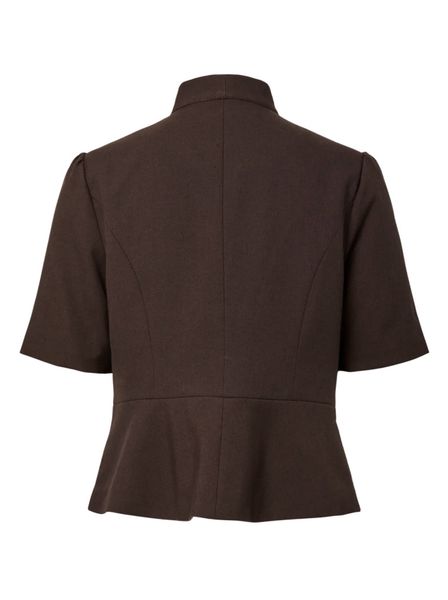 Hovedbilde YAS RIU 2/4 SCARF BLAZER Coffee Bean Melange