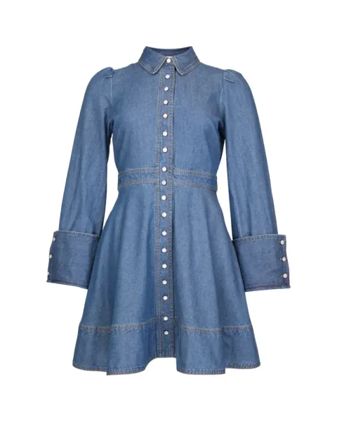 Hovedbilde byTiMo Denim Mini Dress French Blue SS26