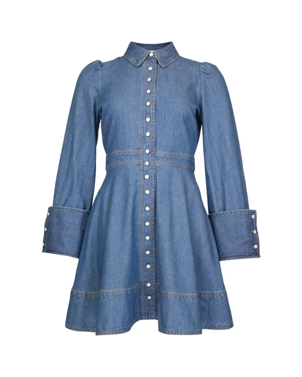byTiMo Denim Mini Dress French Blue SS26