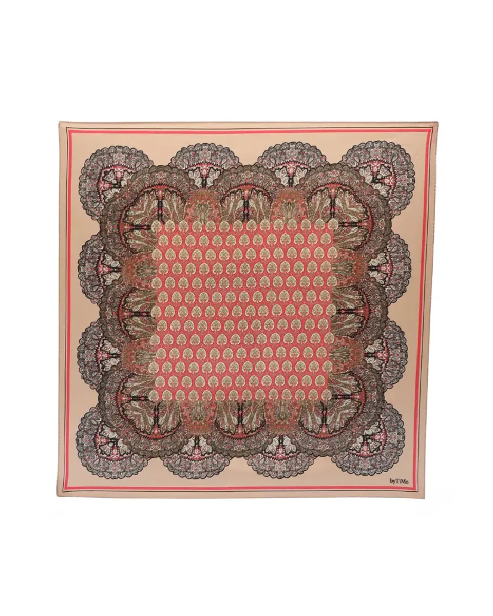 byTiMo Silk Scarf 60x60 Autumn Paisley 