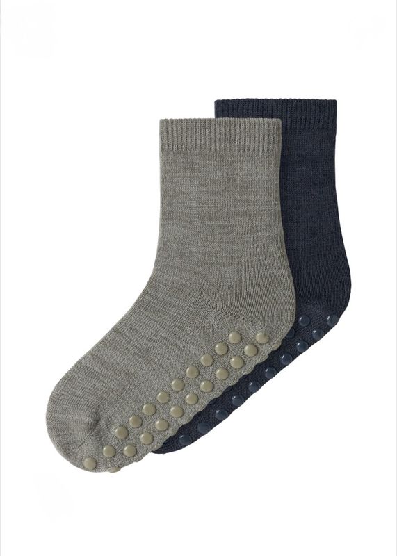 Name It wak Sokker Morel/Folkstone Grey Wool/Viscose