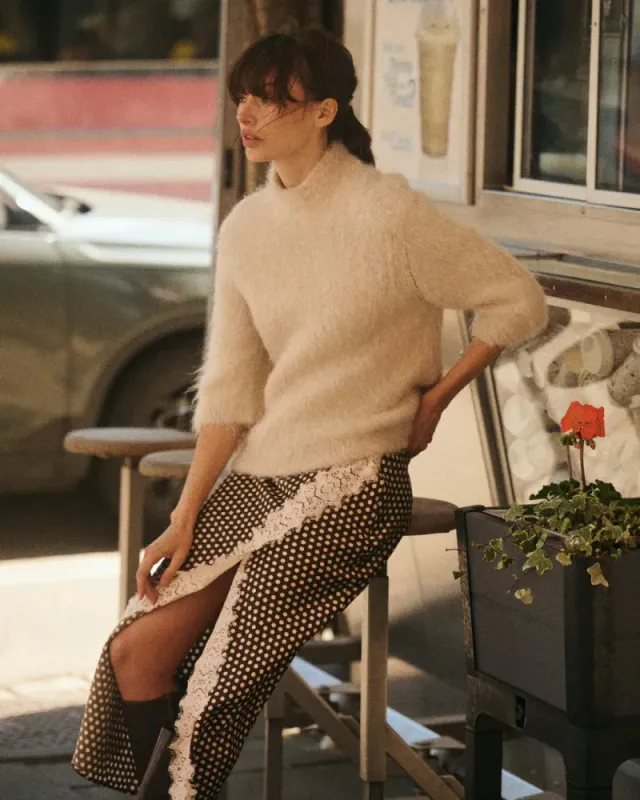 byTiMo Satin Skirt Blush Dots