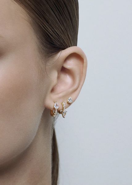 Hovedbilde ANI Jewels Drop Huggies Gold 