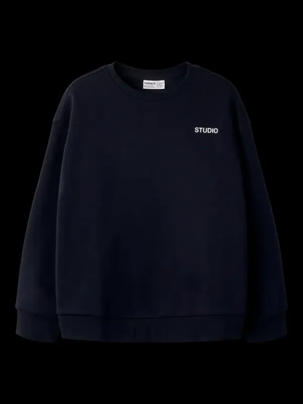 Name It Sweat Dark Sapphire / Bright White Print