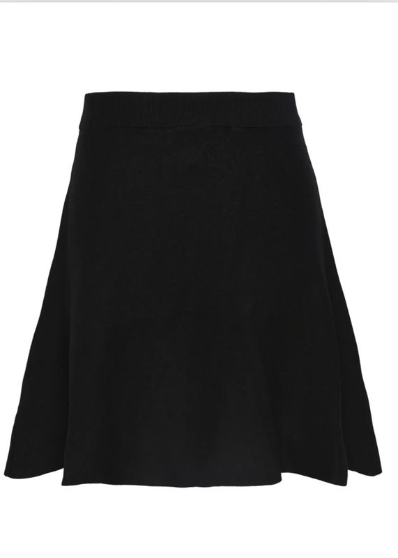 YAS Fonny Knit Skirt Black