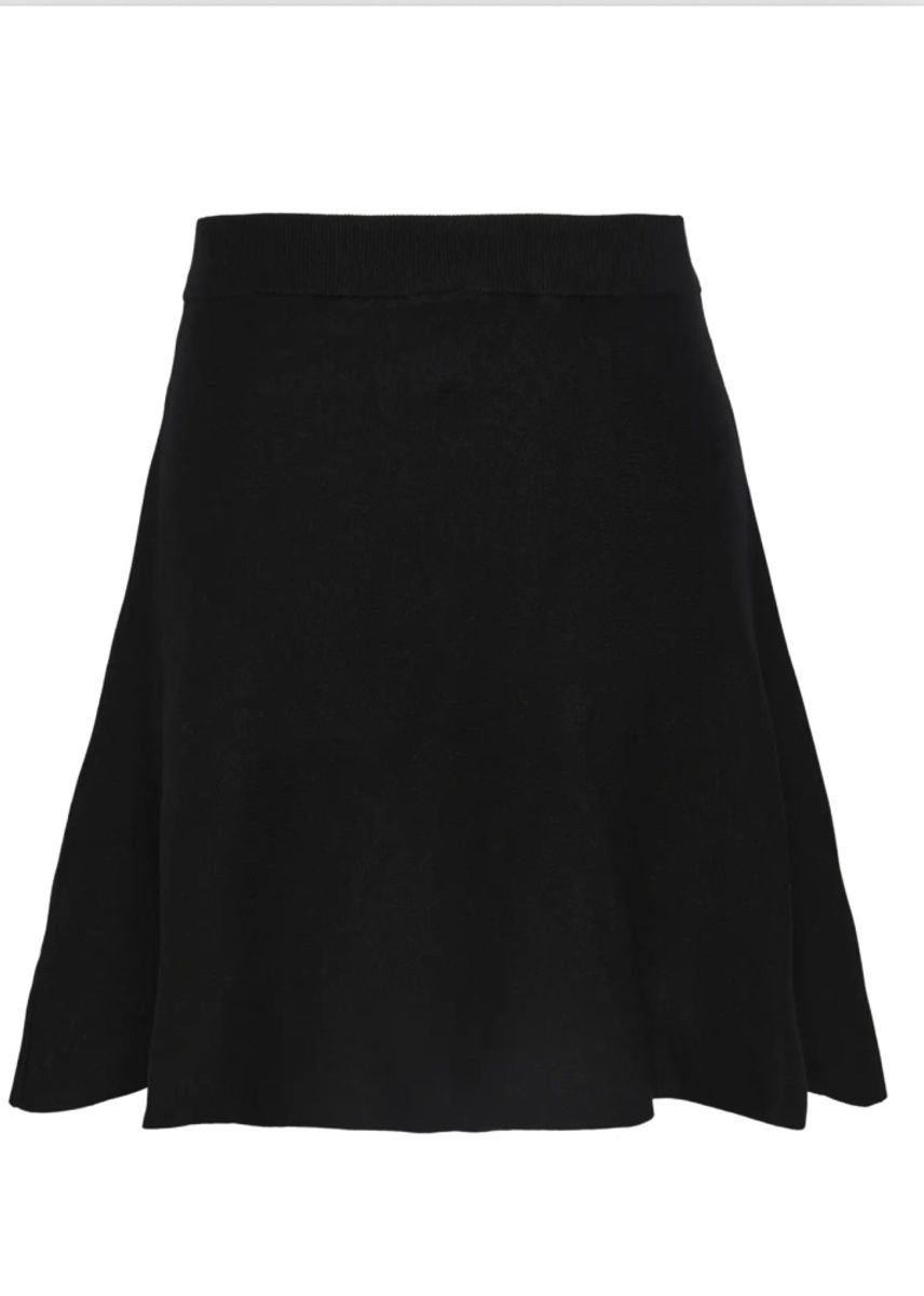 YAS Fonny Knit Skirt Black