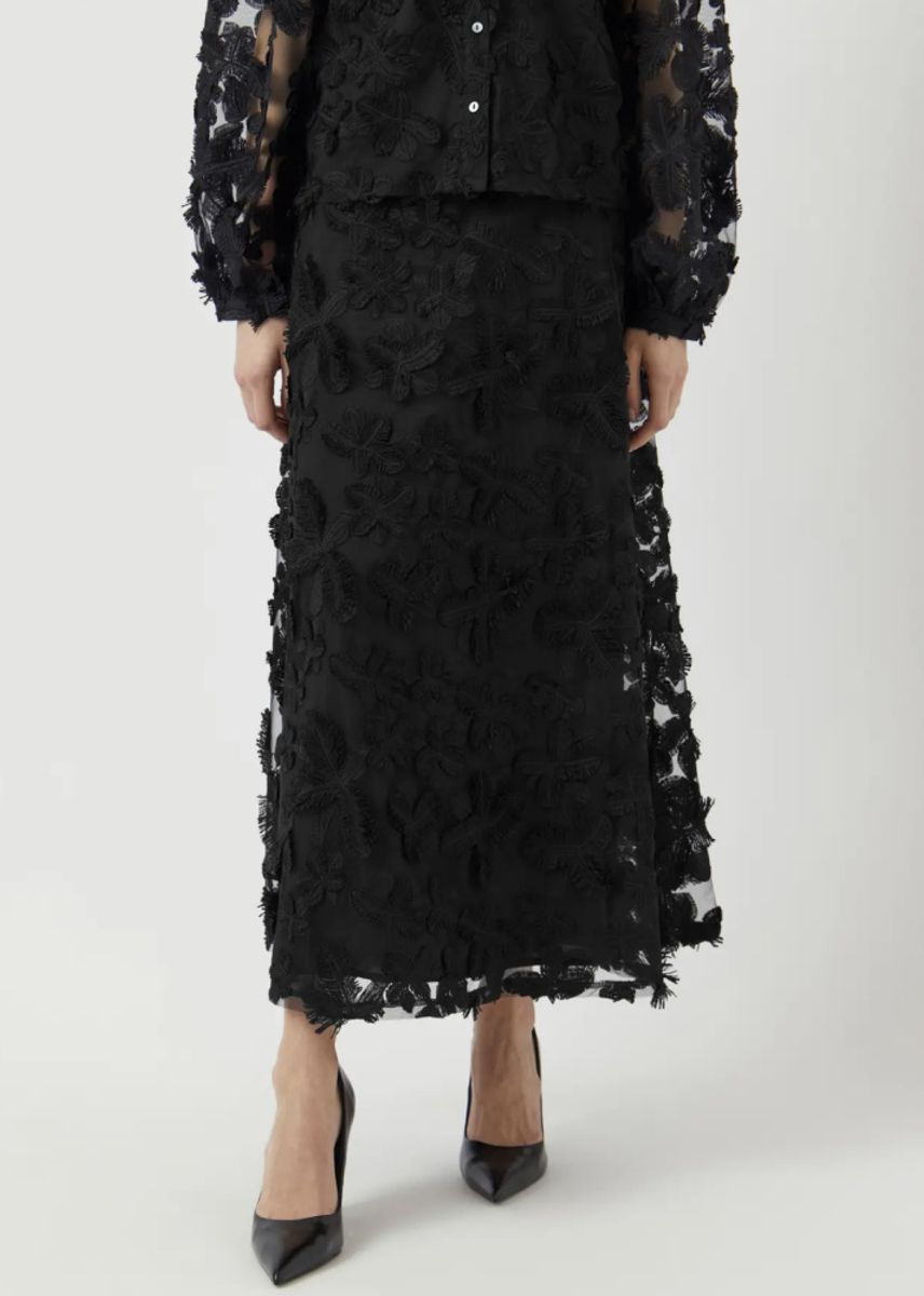 YAS Karly Skirt Black