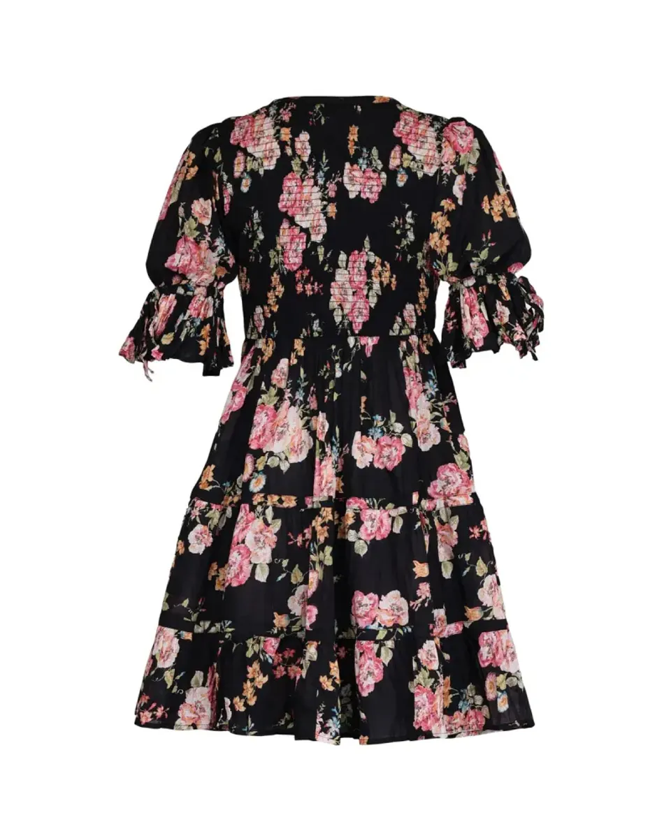 byTiMo Twisted mini Dress Midnight Blossom