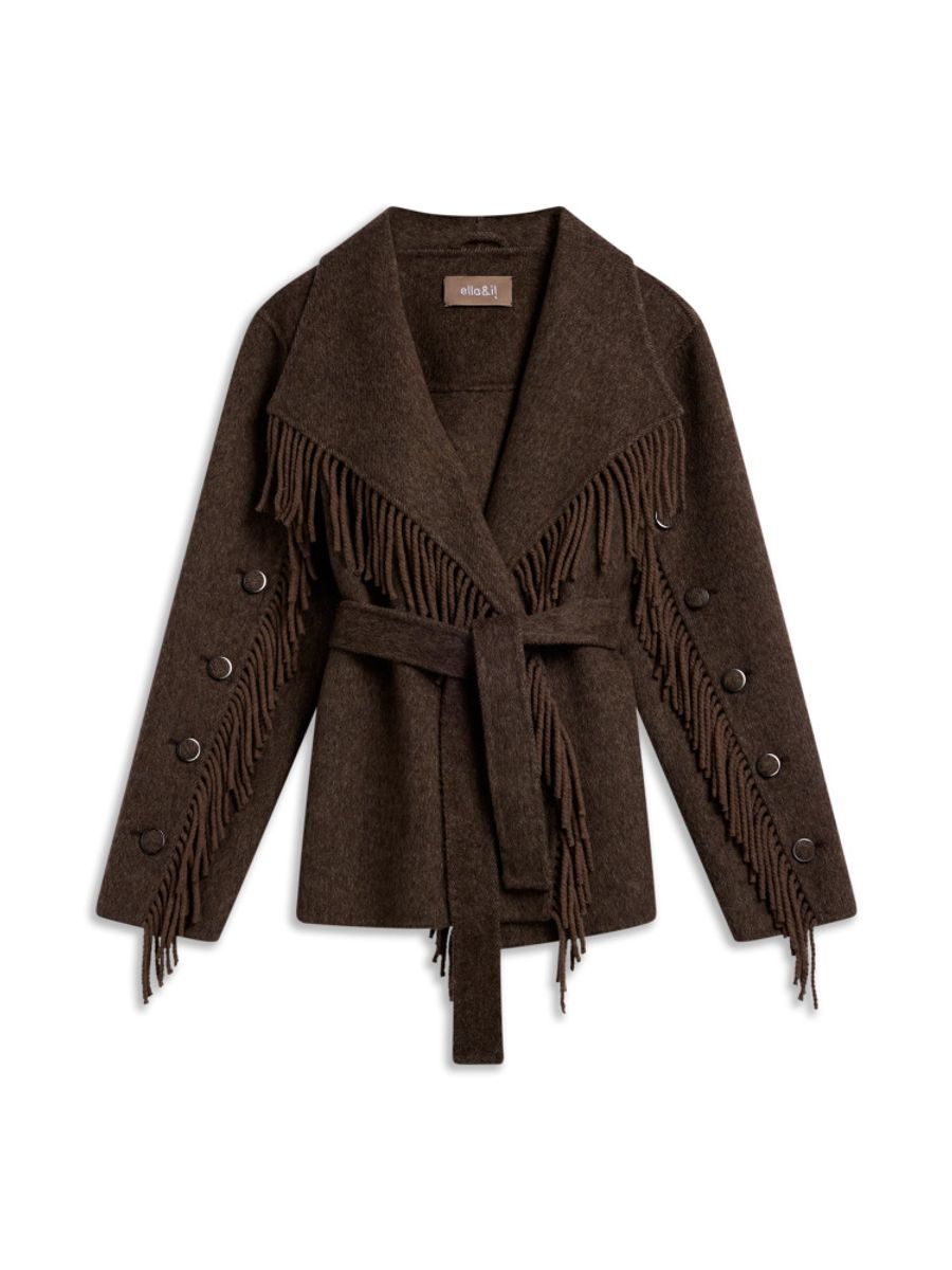 Ella&Il Hedvig Jacket Dark Brown