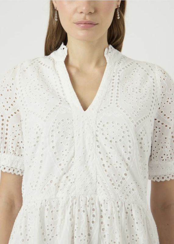 YAS Holi Dress Star White