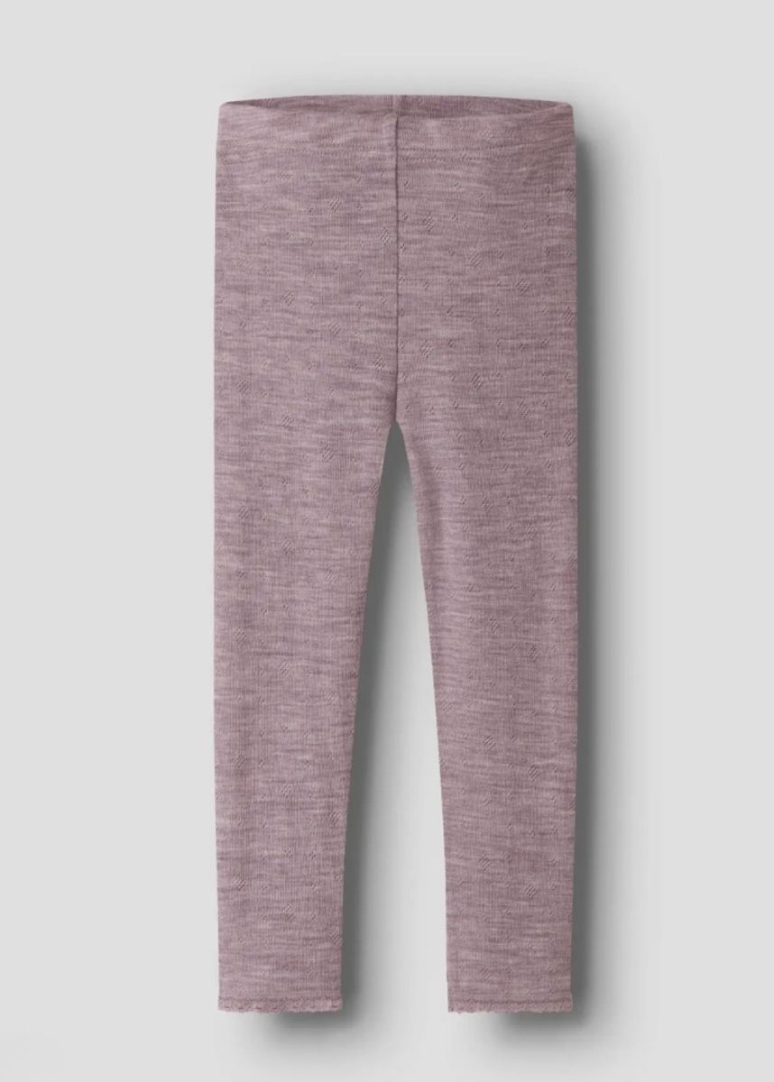 Name It Wool Leggings 100% Merinoull Toadstool 
