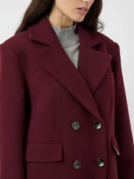 Hovedbilde YAS Royla Coat Wool Blend Port Royale