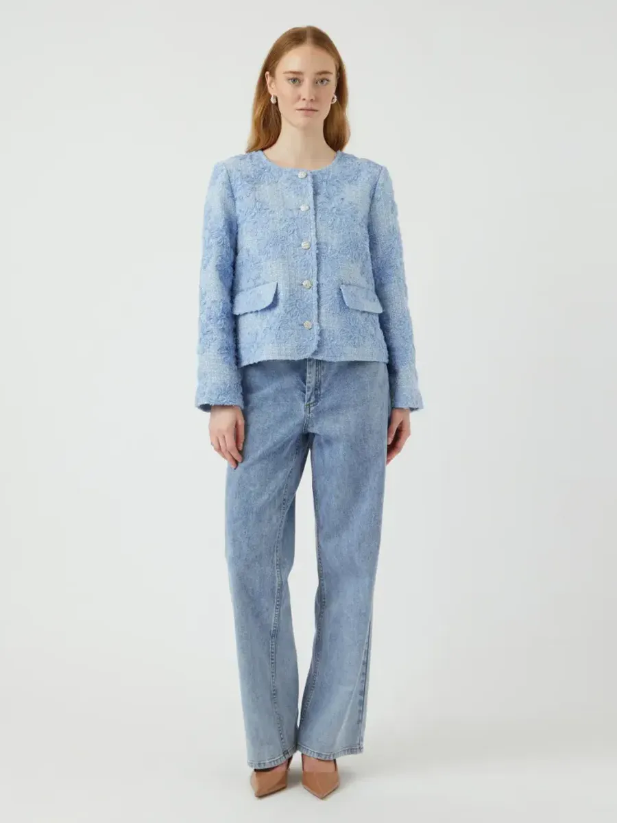 YAS KAVI 7/8 JACKET - SHOW Halogen Blue