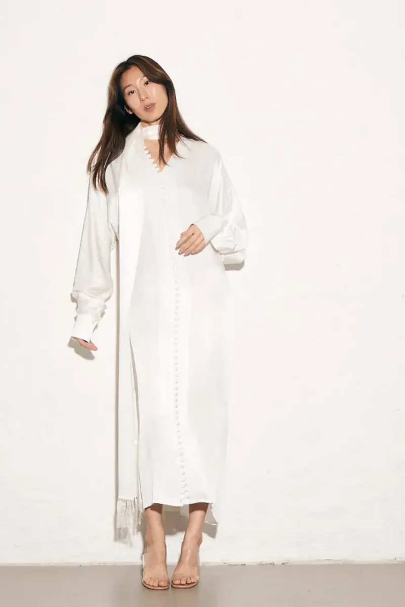 Envelope Cannes Dress White