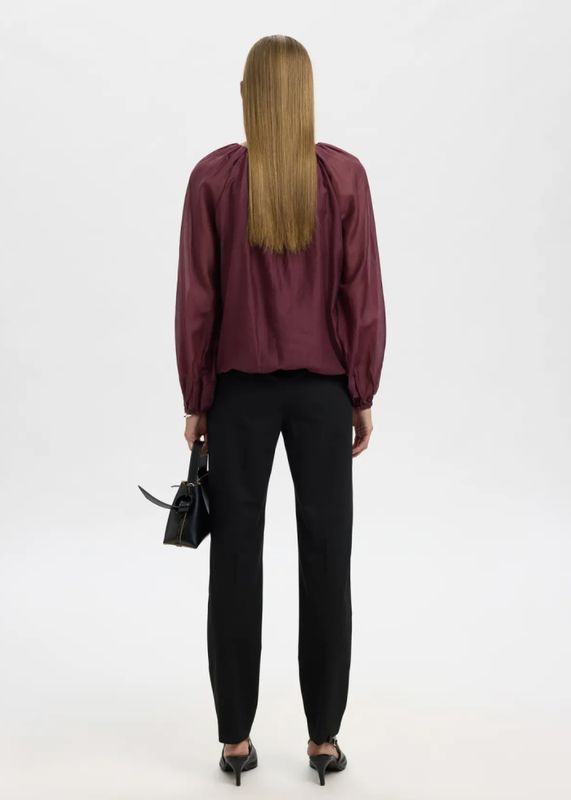 Selected Femme Iris Blouse Fig