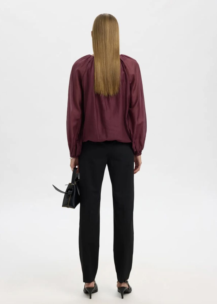Selected Femme Iris Blouse Fig