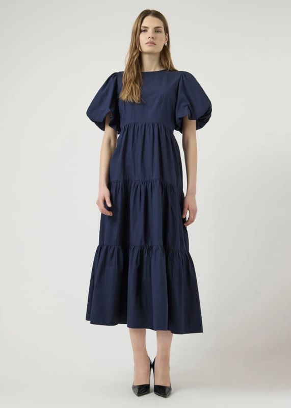 YAS Colea Ankle Dress Navy Blazer 