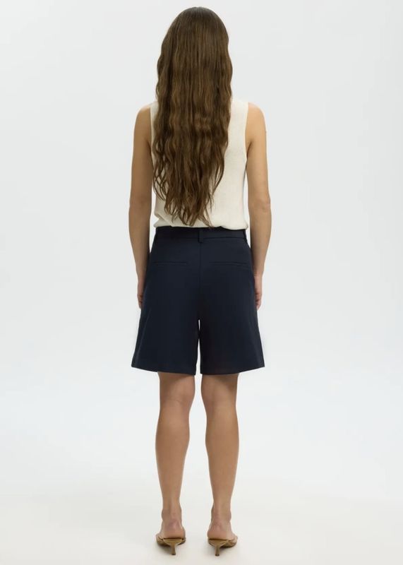 Selected Femme Chinos Shorts Wide Mille Dark Sapphire