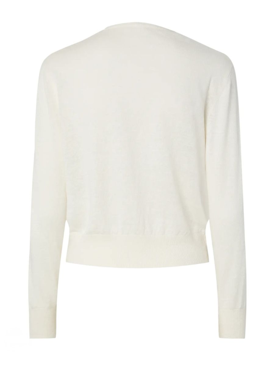 YAS Linnea Knit Linen Cardigan Pristine
