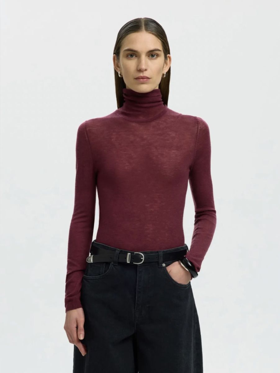 Selected Femme Wendy Wool Knit Rollnexk 