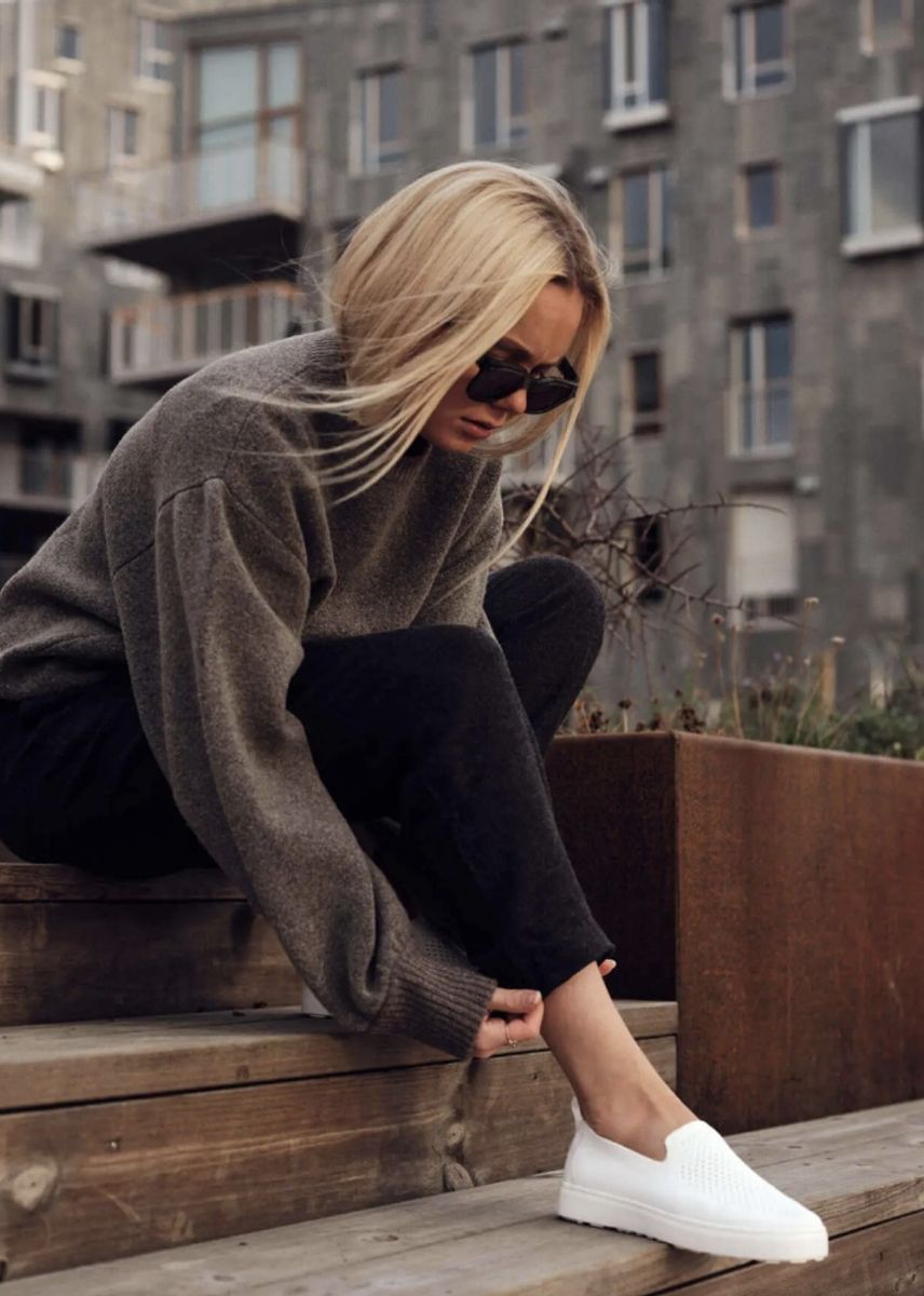 Kastel Stavern Slip On Sneakers Merino Kremhvit