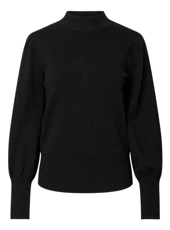 Yas Fonny Knit Pullover Black