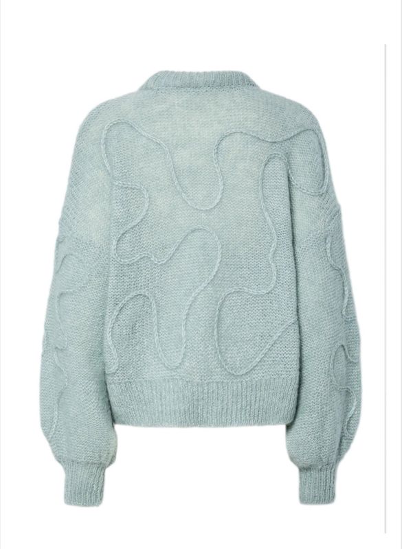 YAS Brida Strikket Genser Silver Blue
