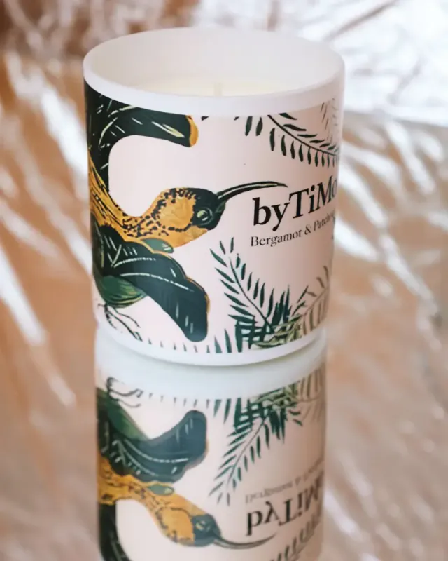 byTiMo Bergamot & Patchouli Scented Candle