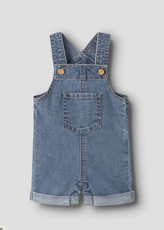 Name It Lou Shorts Overall Medium Blue Denim