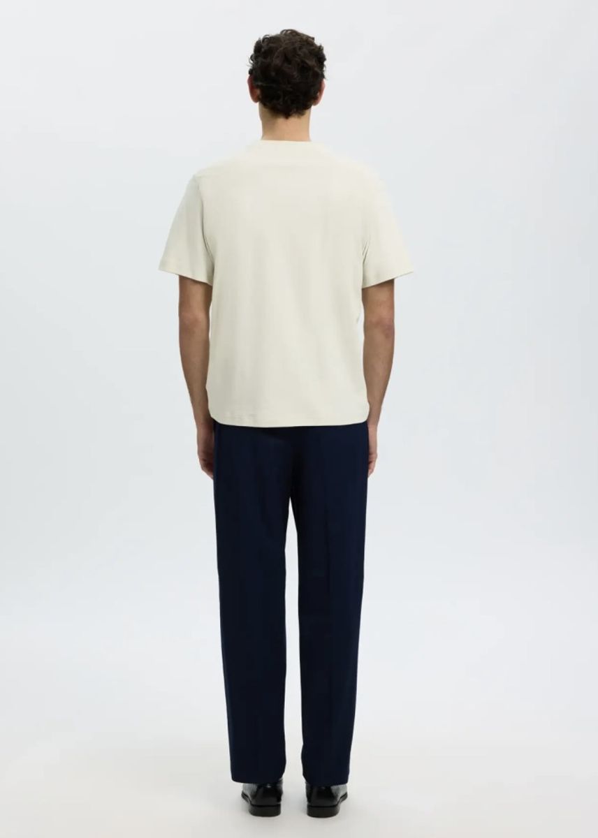 Selected Homme Tai Peach O-Neck Silver Birch