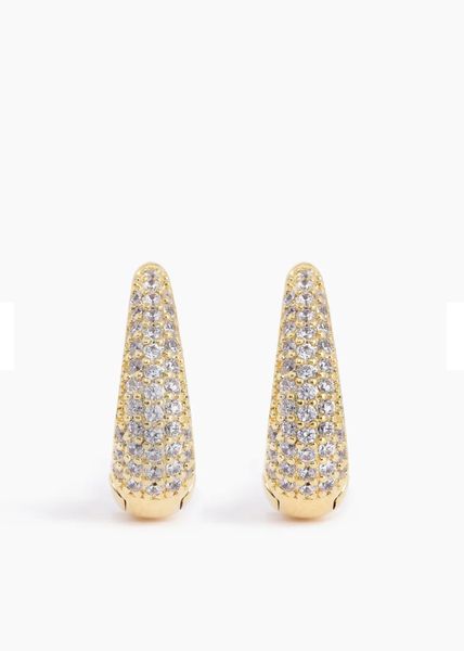 Hovedbilde ANI Jewels Pavé Ellipse Earrings Gold