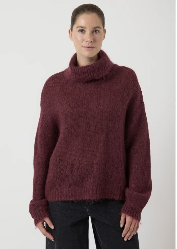 Yas Lambi Knit rollneck pullover  Port Royal