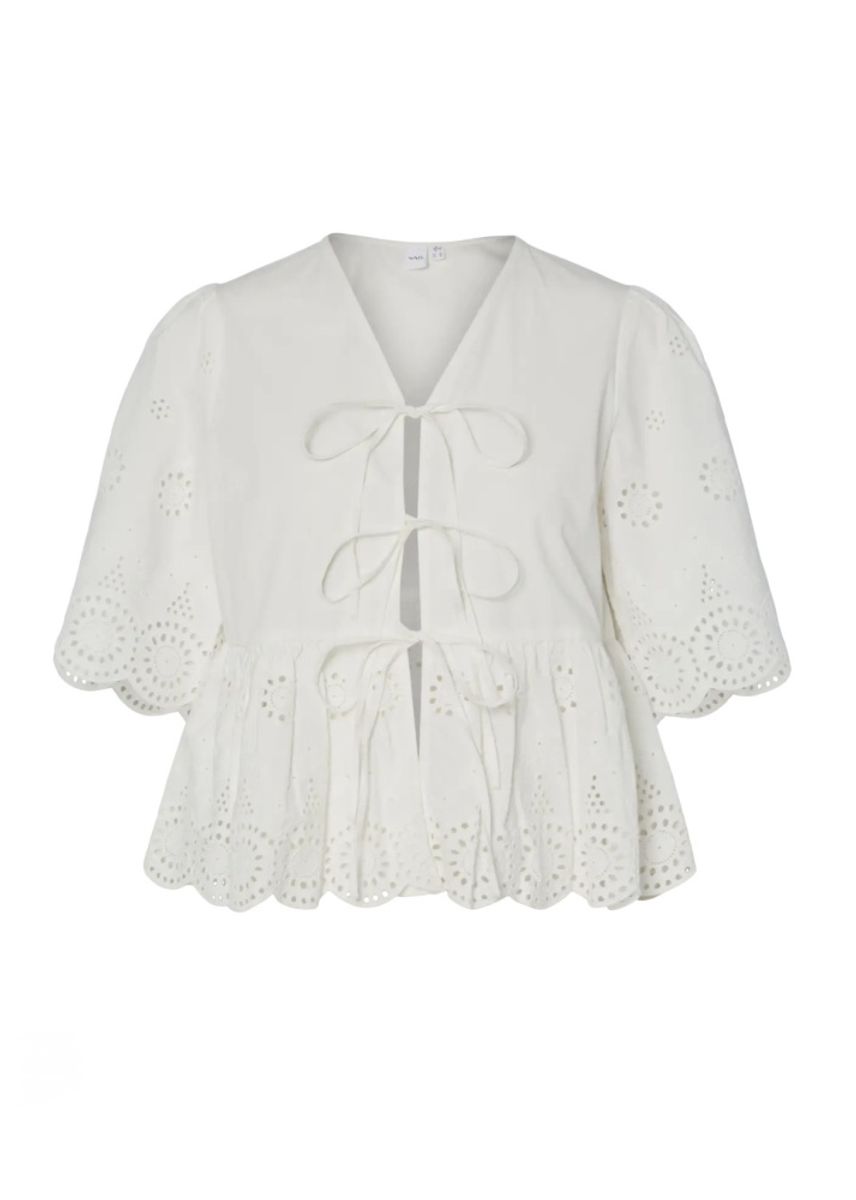 YAS Cornelia Topp 2/4 arm Star White