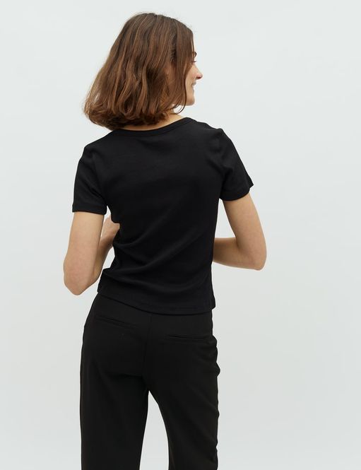 Hovedbilde MbyM Otis Topp  T-shirt Black