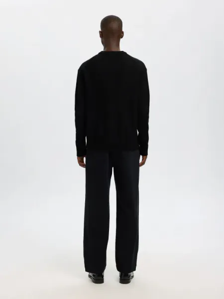 Hovedbilde Selected Homme  ARNE LS KNIT RELAXED WOOL CREW NECK Black