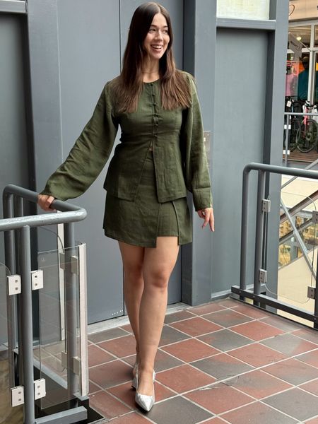 Hovedbilde MbyM Felena Shirt Pine Green Black Stripe