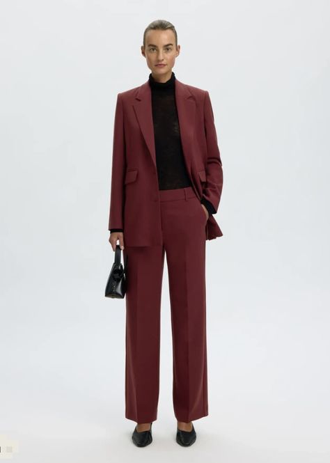 Hovedbilde Selected Femme  Rita Classic Blazer Tawny Port Melange