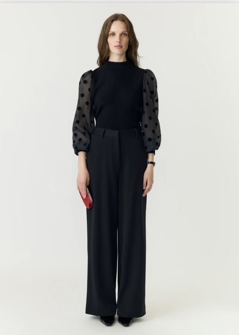Hovedbilde YAS Dotme Pullover Black