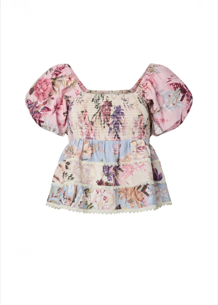 YAS Messa Smock Topp Ballerina/Skyway