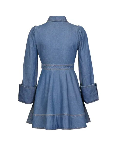 Hovedbilde byTiMo Denim Mini Dress French Blue SS26
