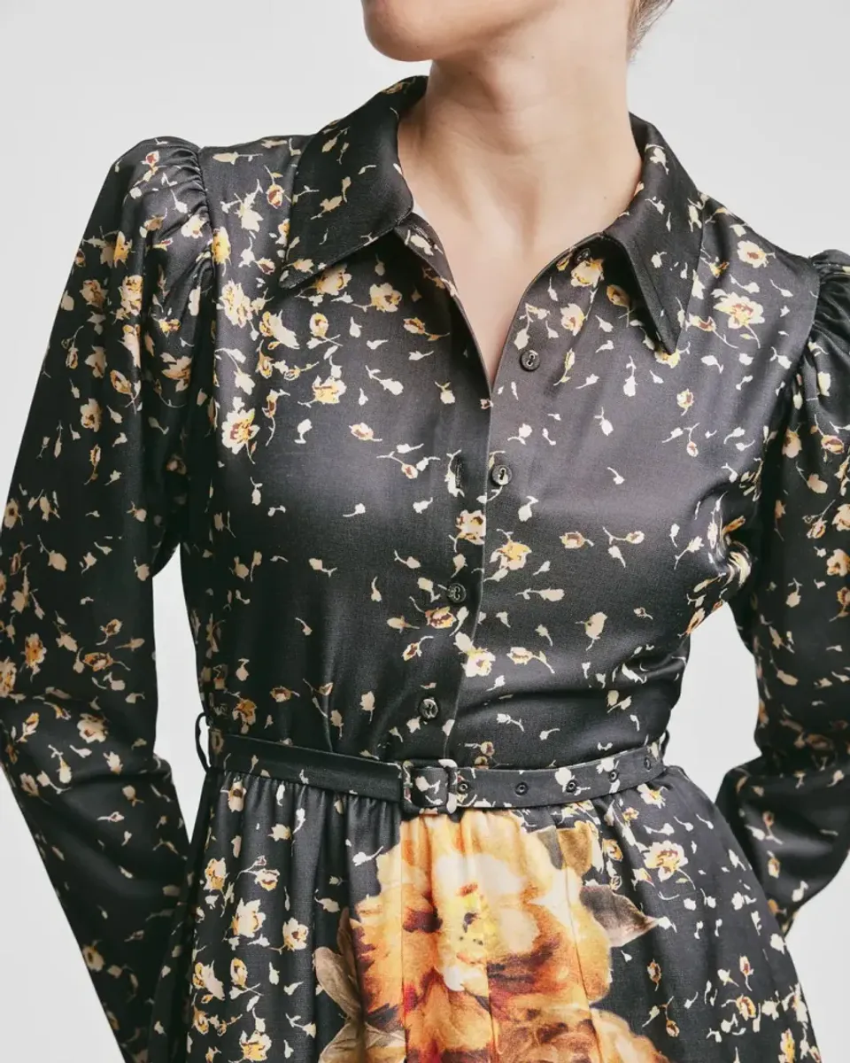 byTiMo Tailored Satin Shirt Dress 