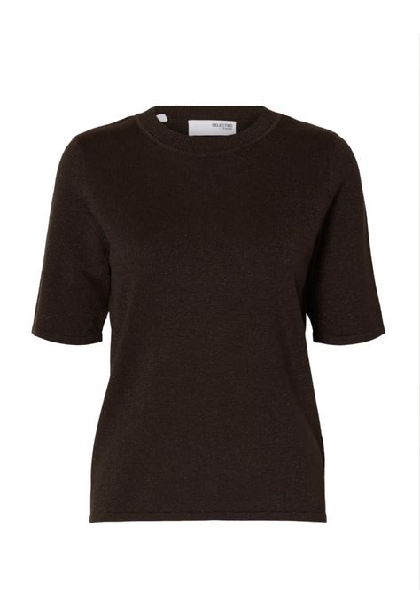 Hovedbilde Selected Femme LURA 2/4 Knit O-neck Topp Brun  ...