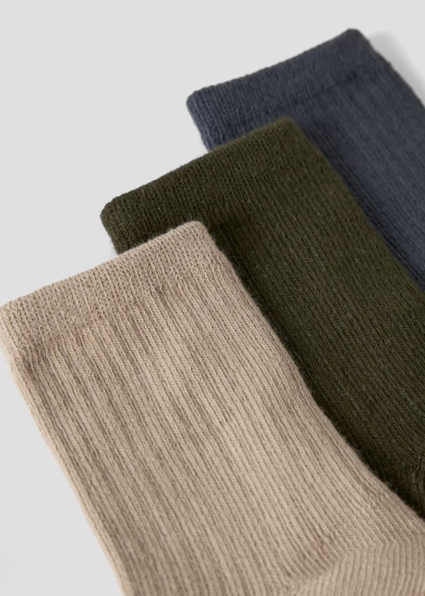 Name It Nobbu Sokker 3pk. Ombre Blue, Olive, Sesam