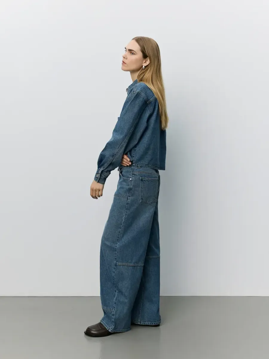 Sofie Schnoor Barrel Shaped Jeans Denim Blue
