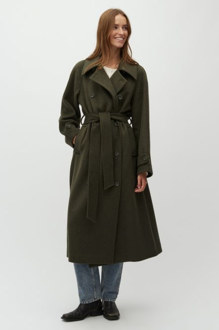Hovedbilde MbyM Odonna Coat Dusty Olive Melang Kåpe