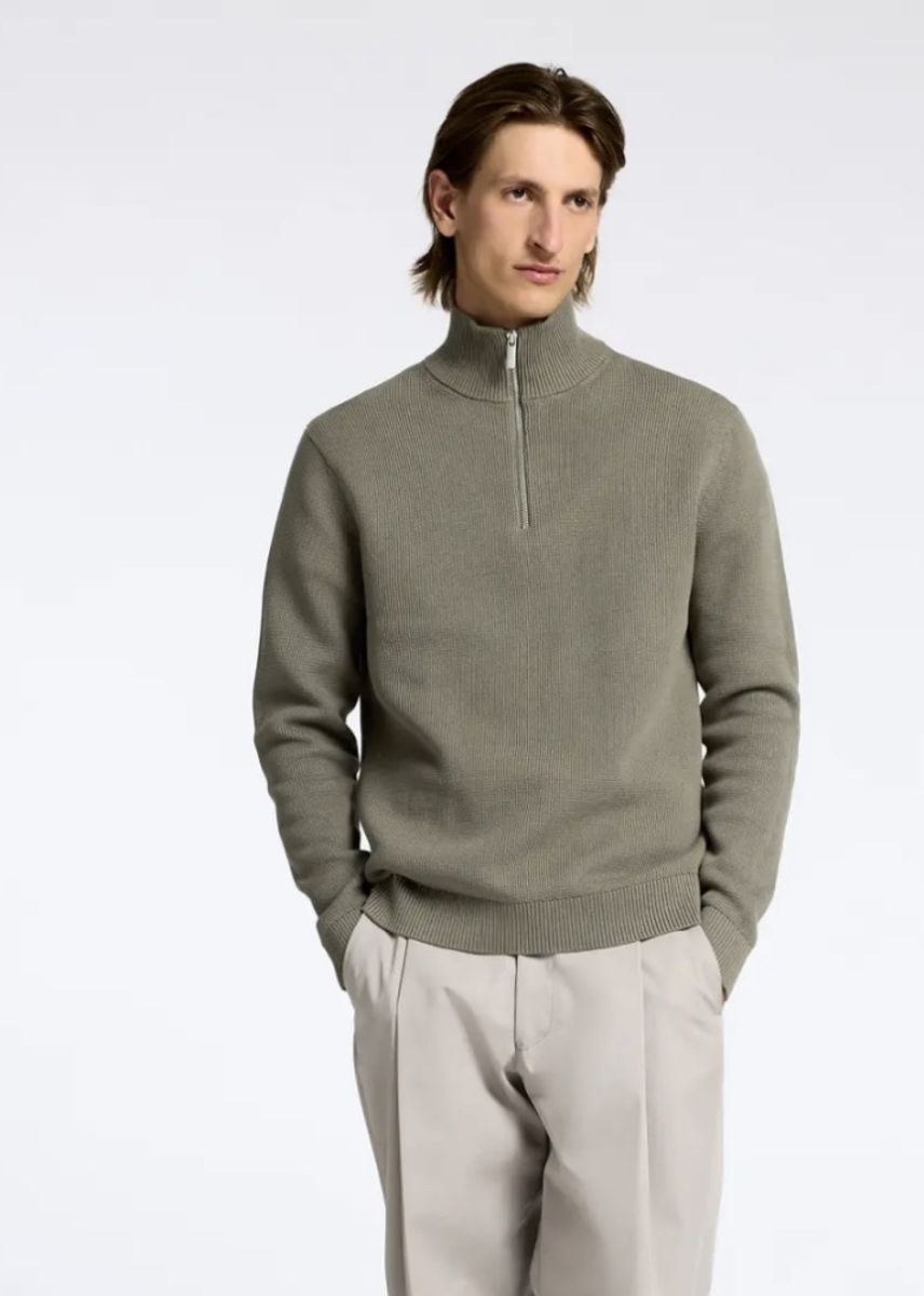Selected Homme Dane Knit Structure Vetiver
