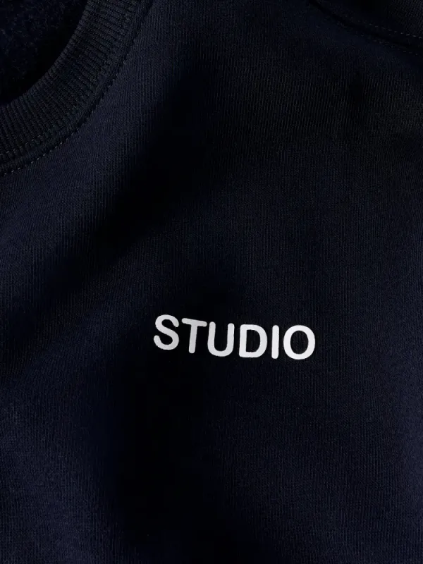 Name It Sweat Dark Sapphire / Bright White Print